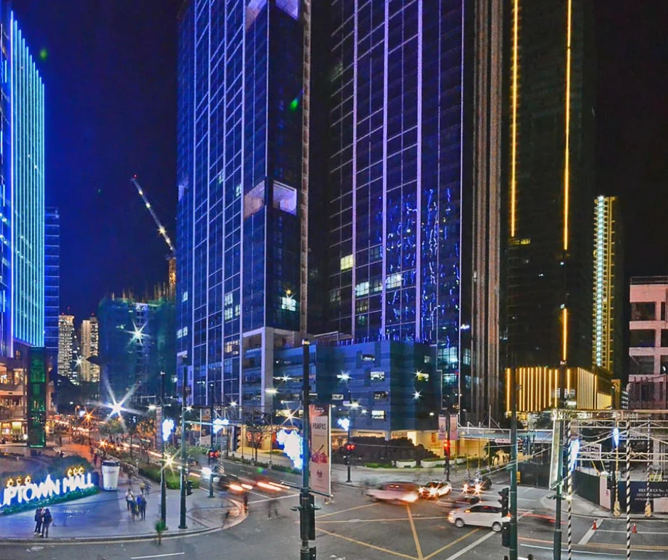 One Uptown Residence front night view