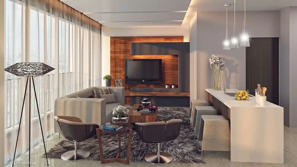 St Moritz Private Estate 3br living